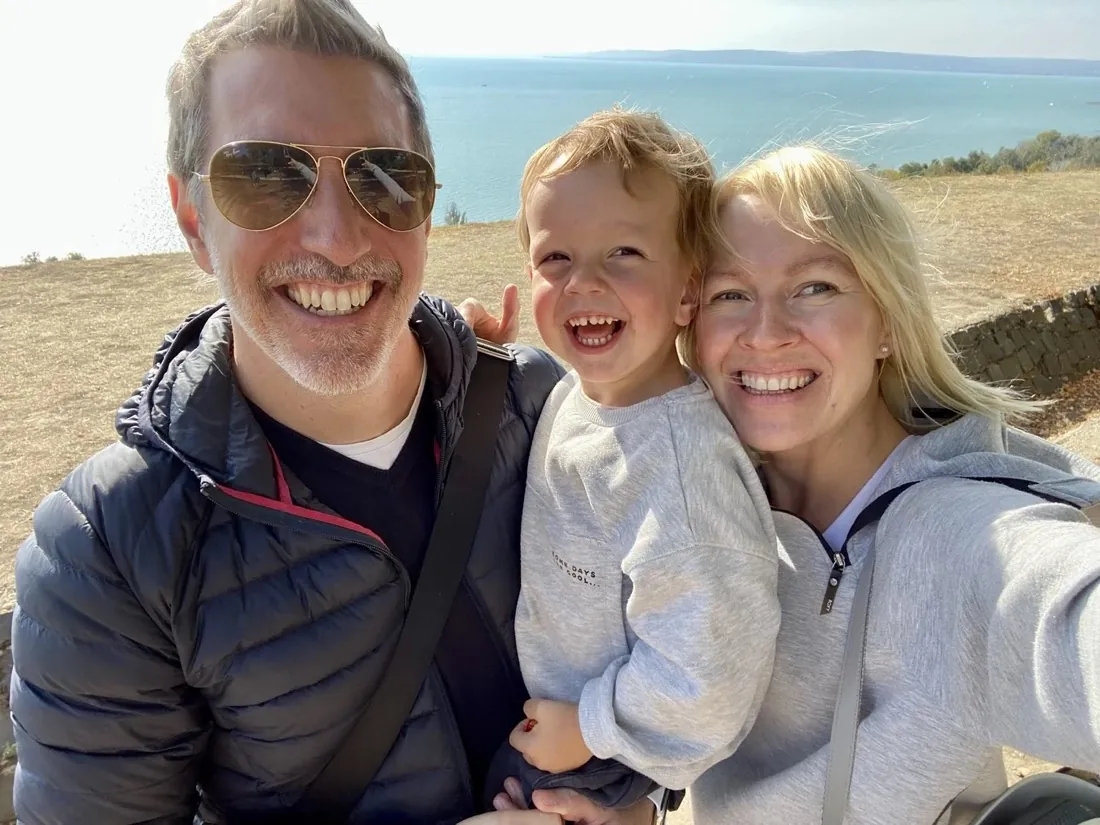 The family behind Cookie Beacon, by Lake Balaton in Hungary