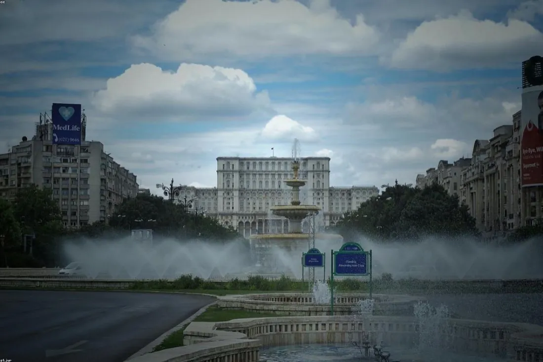 The Palace of Parliament in Bucharest